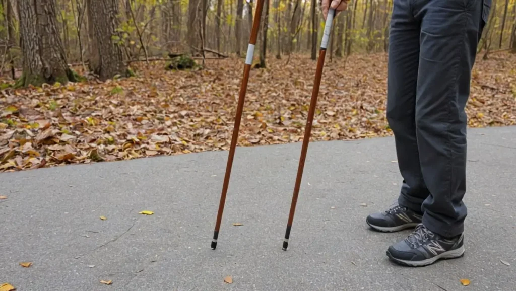 how do you measure a walking stick