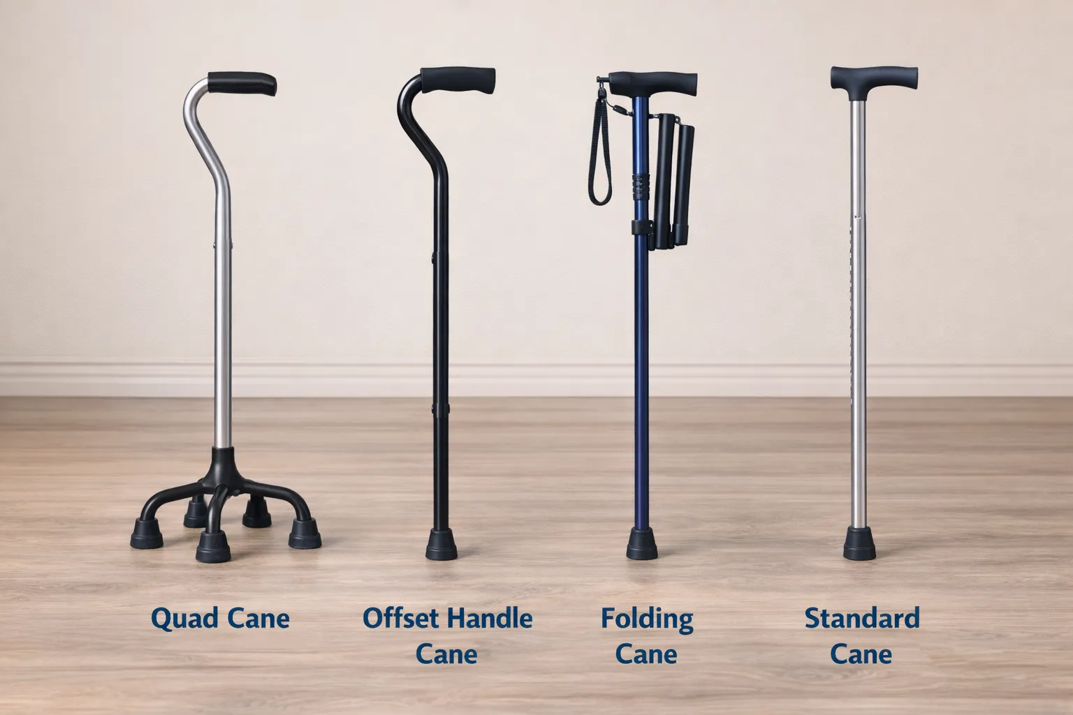 Comparison of different cane types