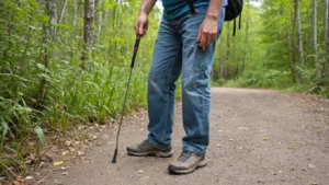 how do you measure a walking stick
