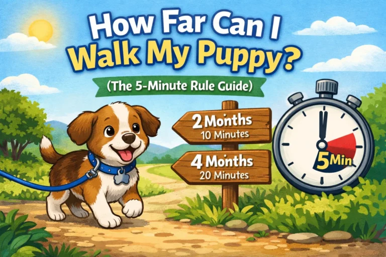 How Far Can I Walk My Puppy The 5-Minute Rule Guide