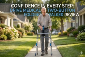 Drive Medical Two-Button Folding Walker Review Lightweight & Durable