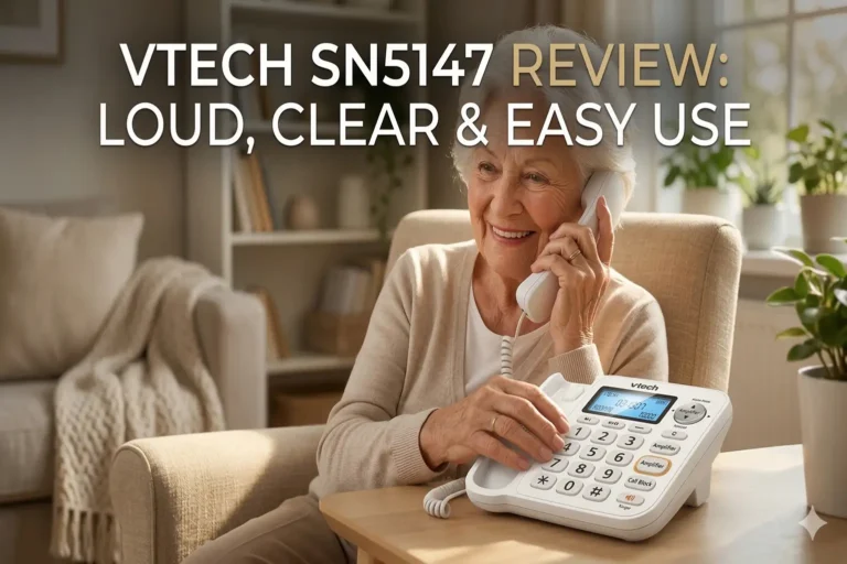 VTech SN5147 Senior Phone Review Loud Clear & Easy Use