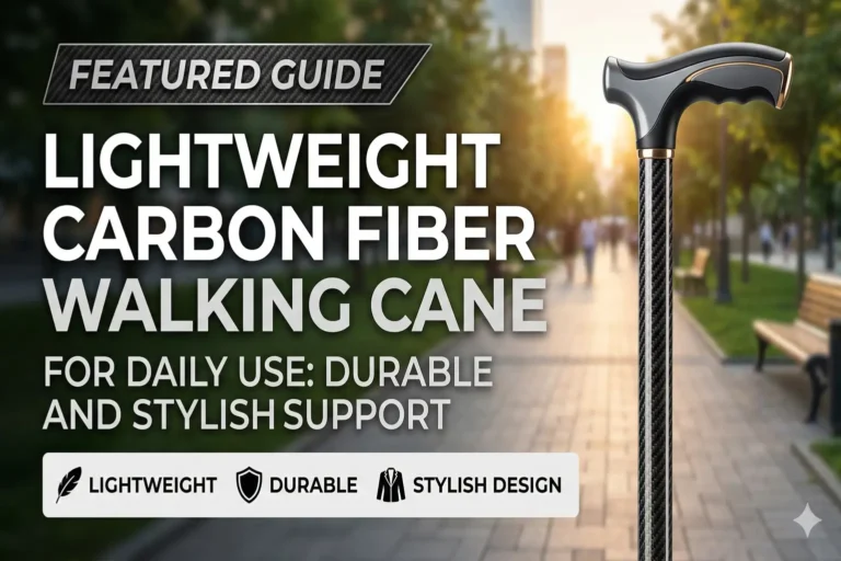 Lightweight Carbon Fiber Walking Cane for Daily Use Durable and Stylish Support