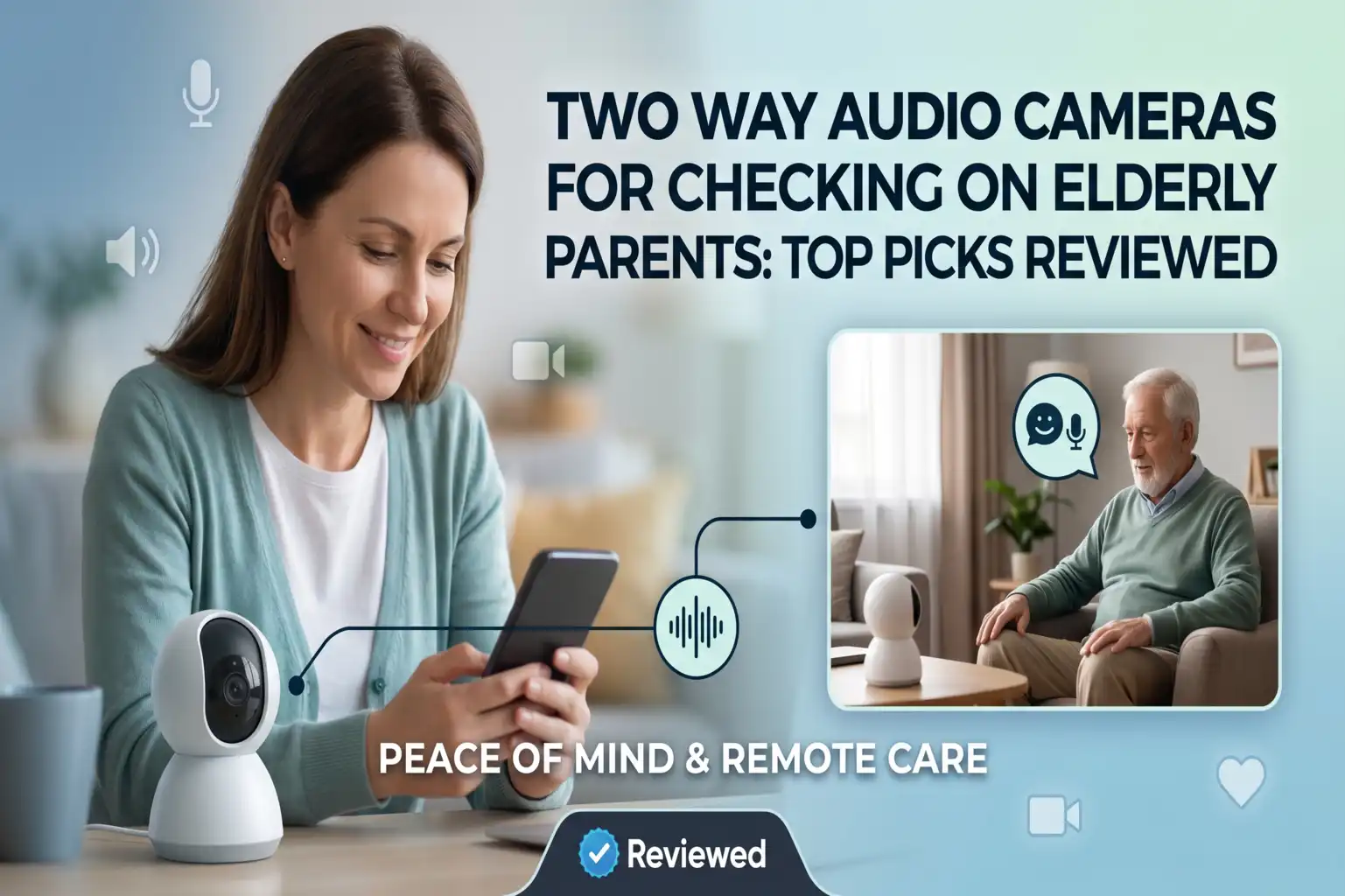 Two Way Audio Camera for Checking on Elderly Parents- Top Picks Reviewed