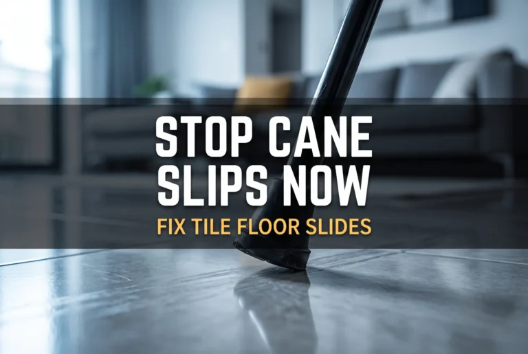 Walking Cane Keeps Slipping on Tile Floor? Get This Non-Slip Cane Tip!