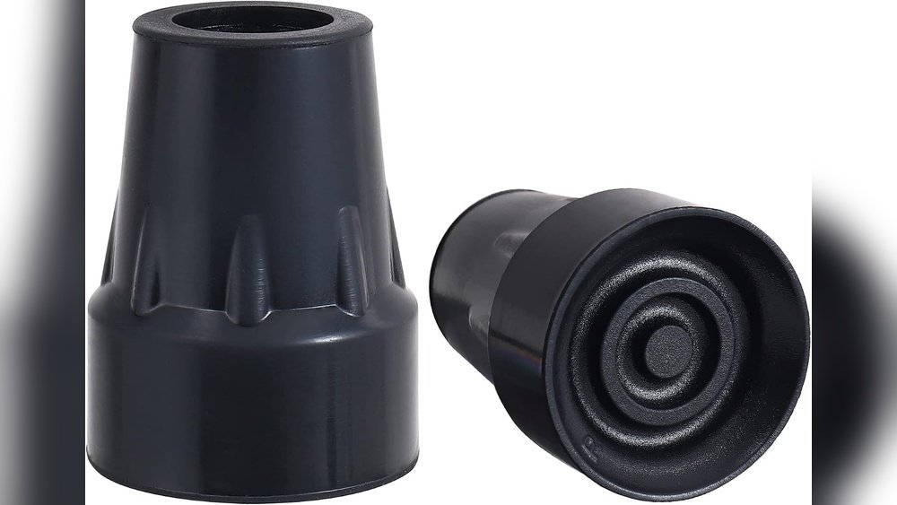 Removing a stuck rubber tip from a walking cane